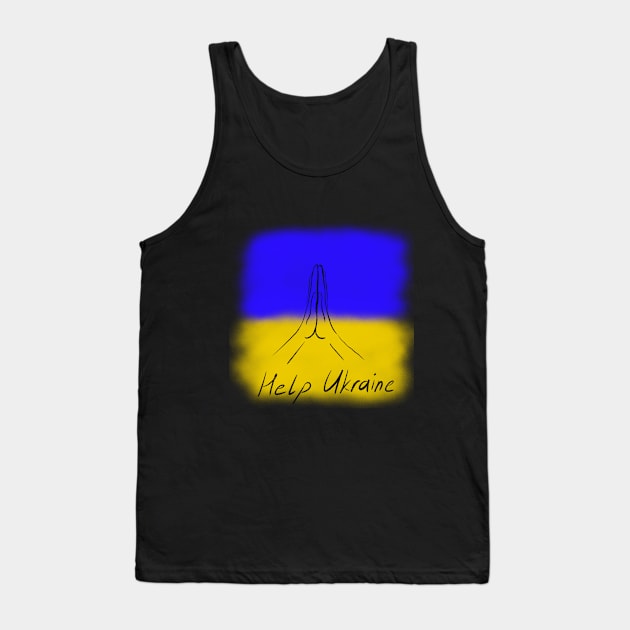 Help Ukraine Ukraine Flag Tank Top by TigrArt